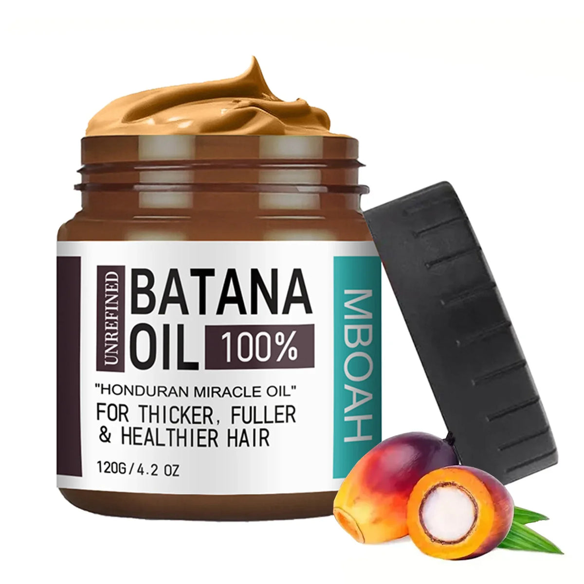 Huile de Batana 100% Pure du Honduras – Soin Fortifiant Cheveux & Barbe Homme